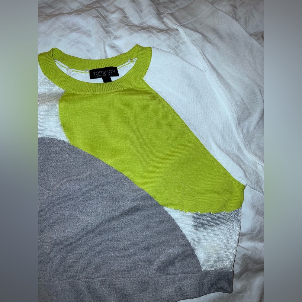 Cropped sweater from Topshop.